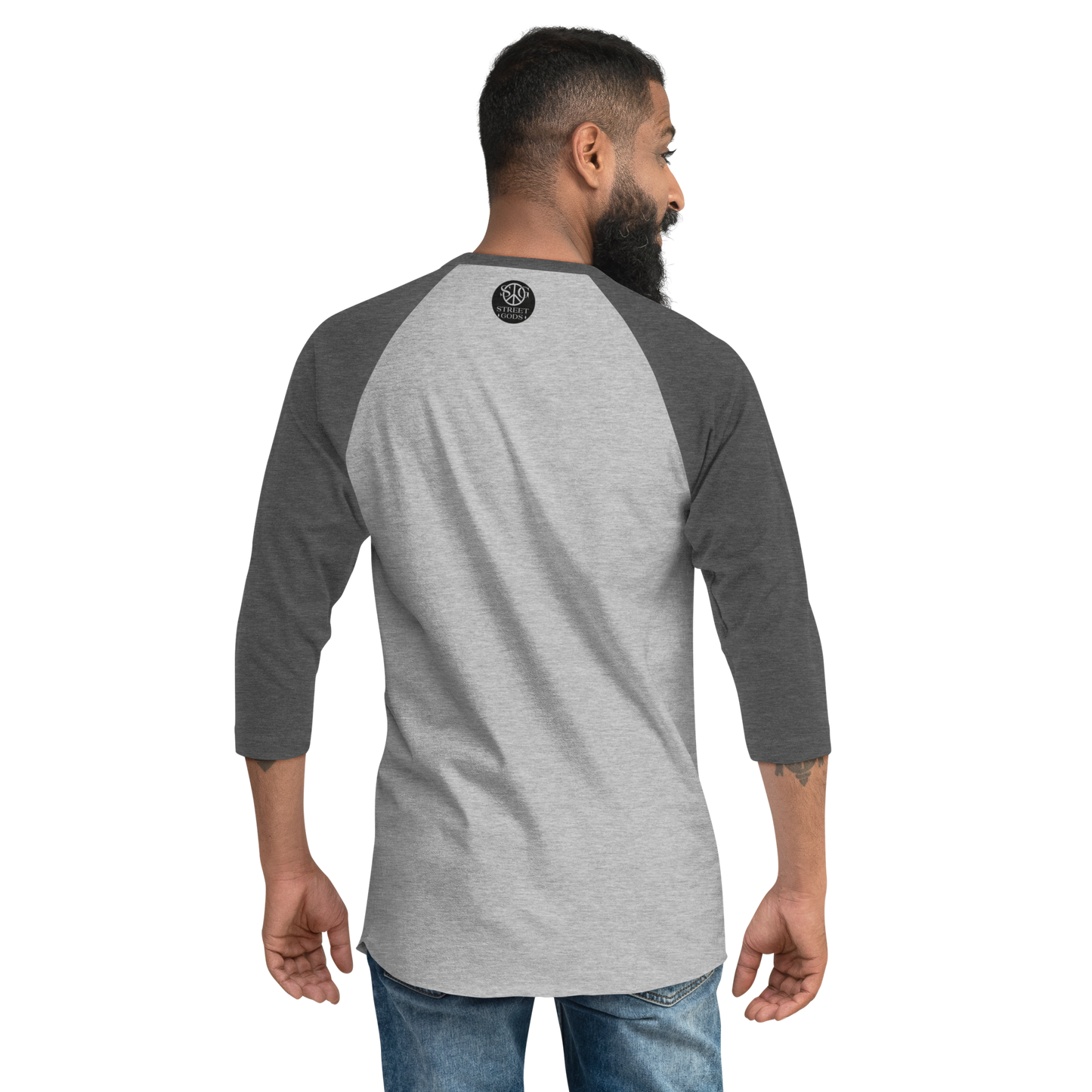 Unisex 3/4 sleeve raglan shirt.