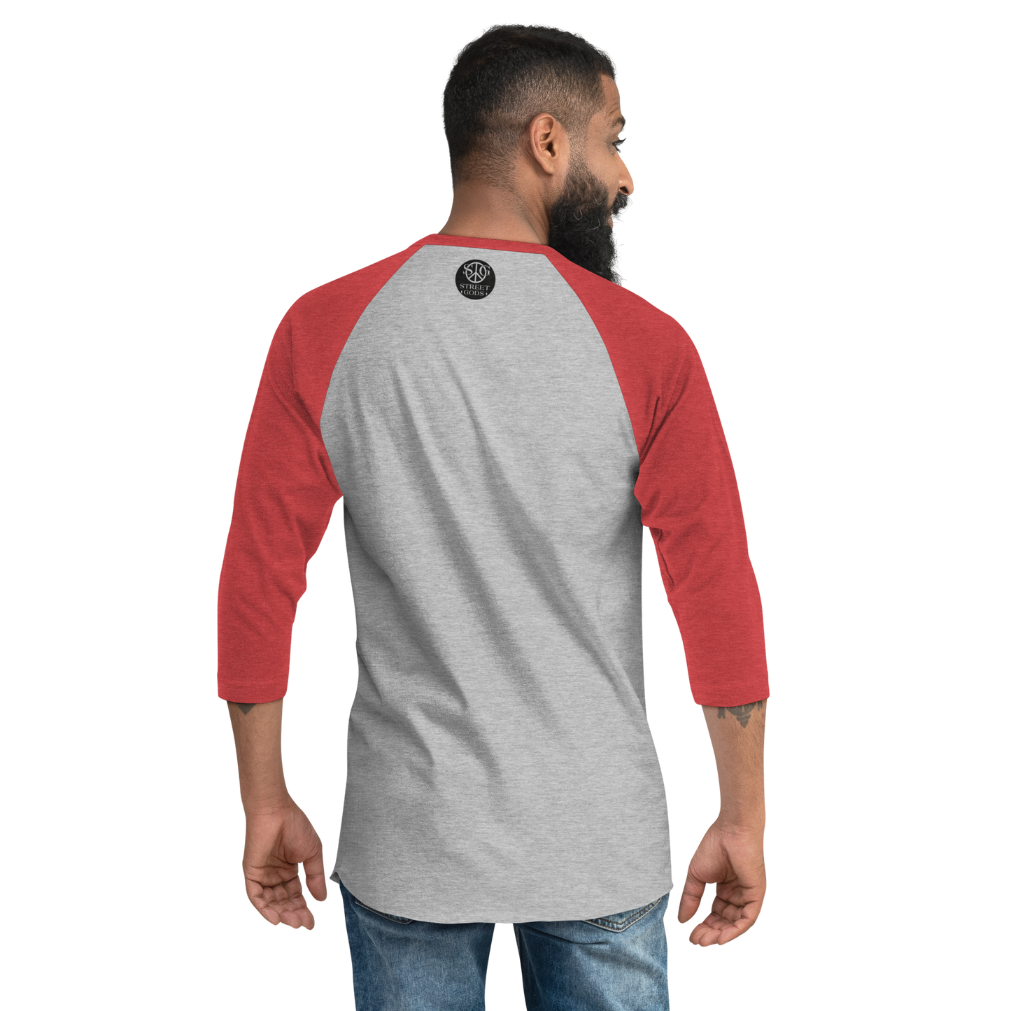 Unisex 3/4 sleeve raglan shirt.